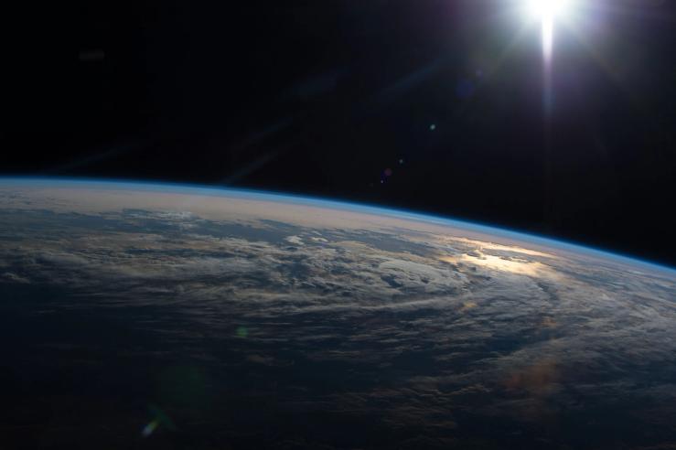 Earth from the view of the International Space Station.