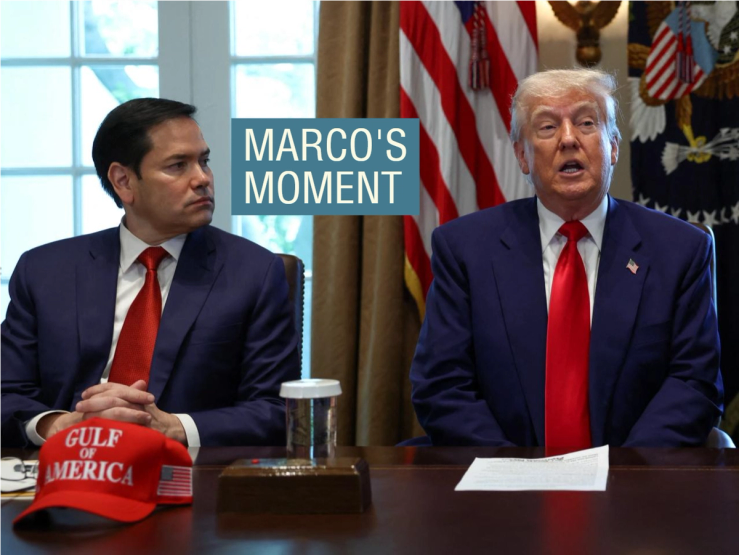 Marco Rubio and Donald Trump