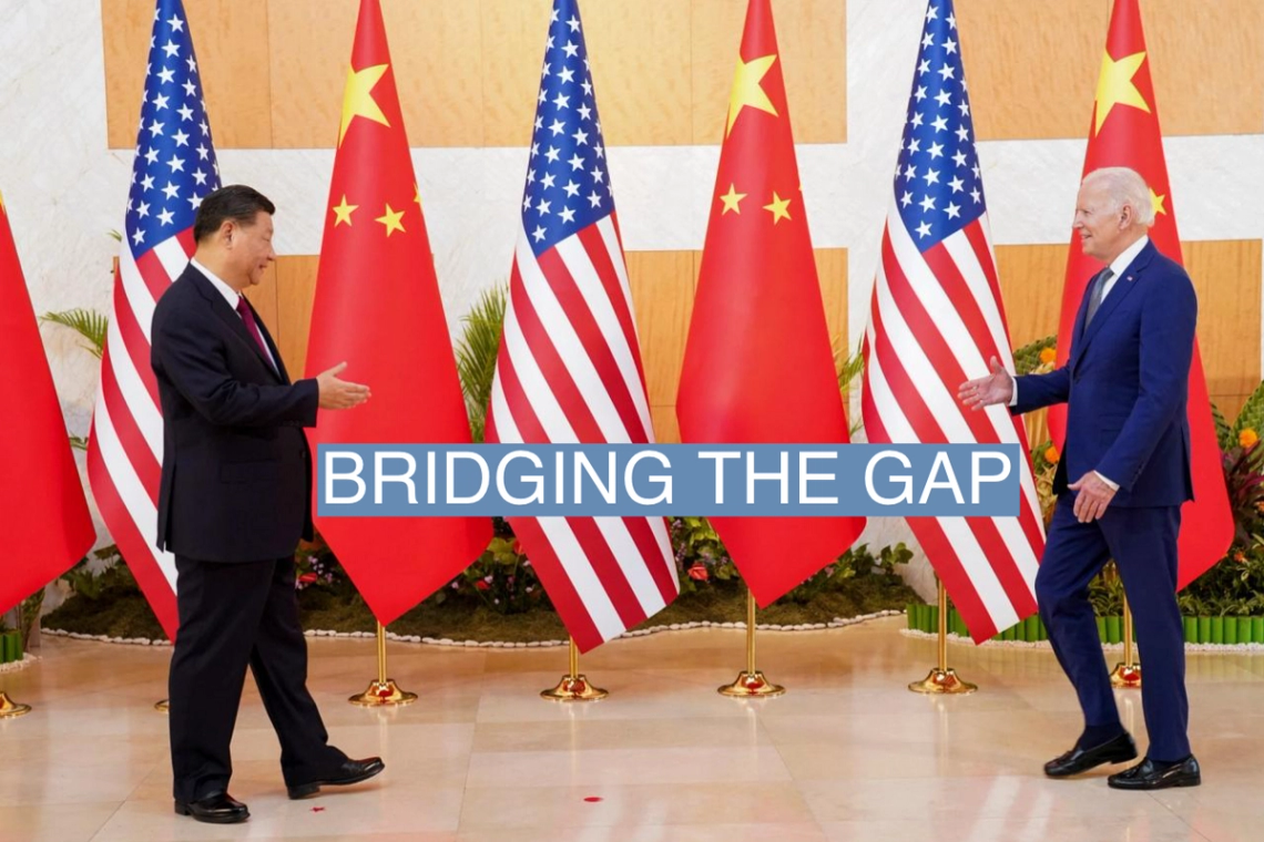 U.S. President Joe Biden meets with Chinese President Xi Jinping in Bali, Indonesia. November 14, 2022. 