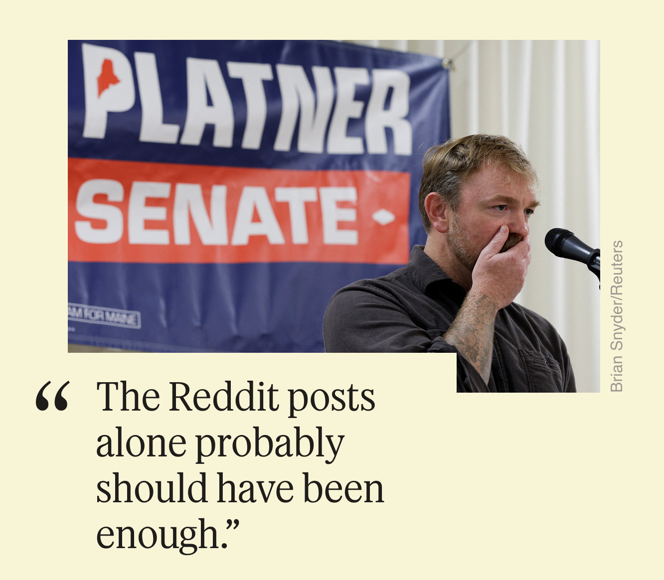 “The Reddit posts alone probably should have been enough.”