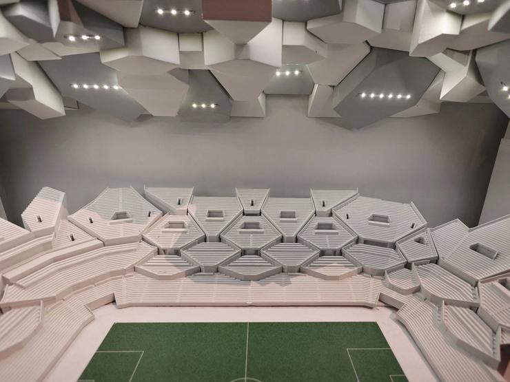 A model of the proposed NEOM Stadium.