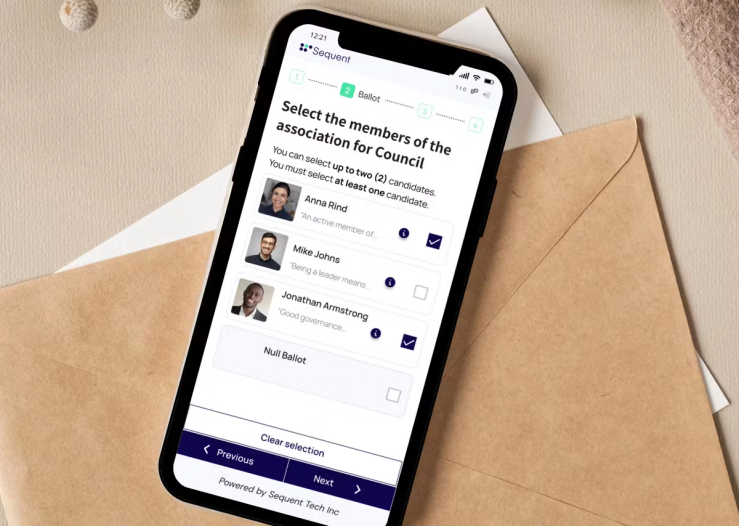 Image of Sequent’s voting system