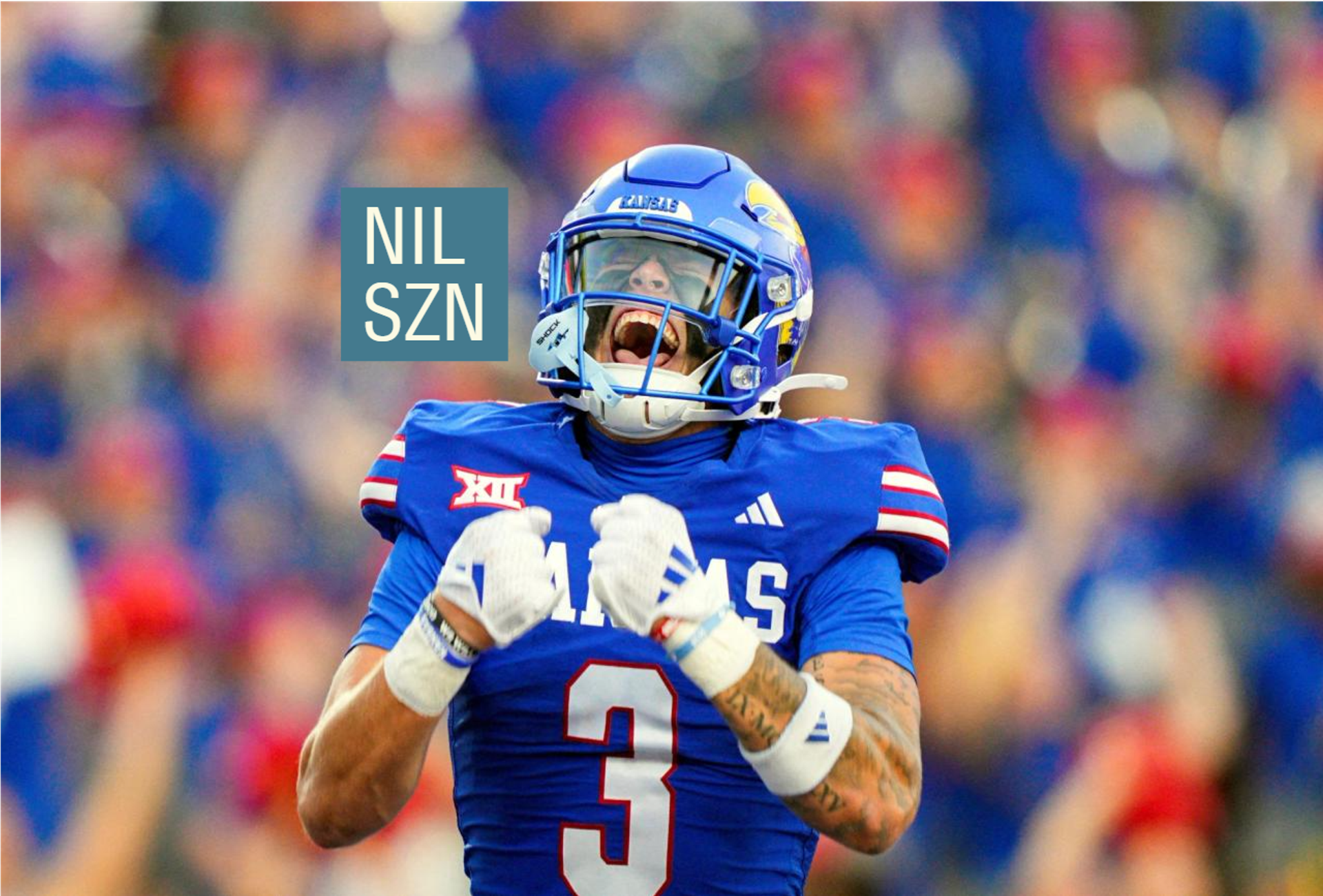 Kansas Jayhawks wide receiver Keaton Kubecka 