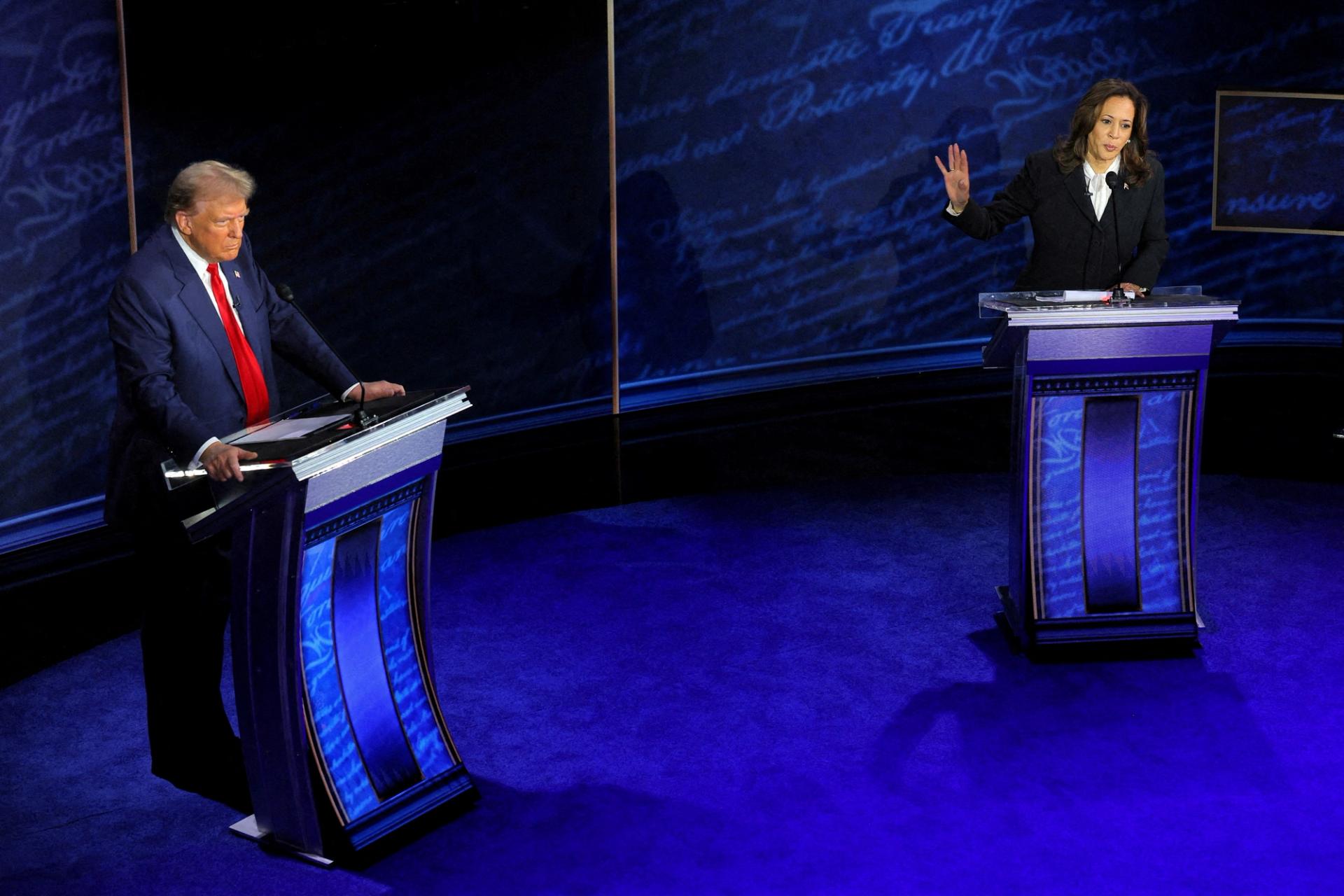 Former President Donald Trump and Vice President Kamala Harris