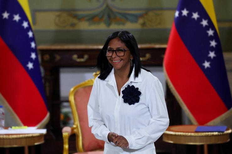 Venezuela’s interim President Delcy Rodriguez in Caracas.