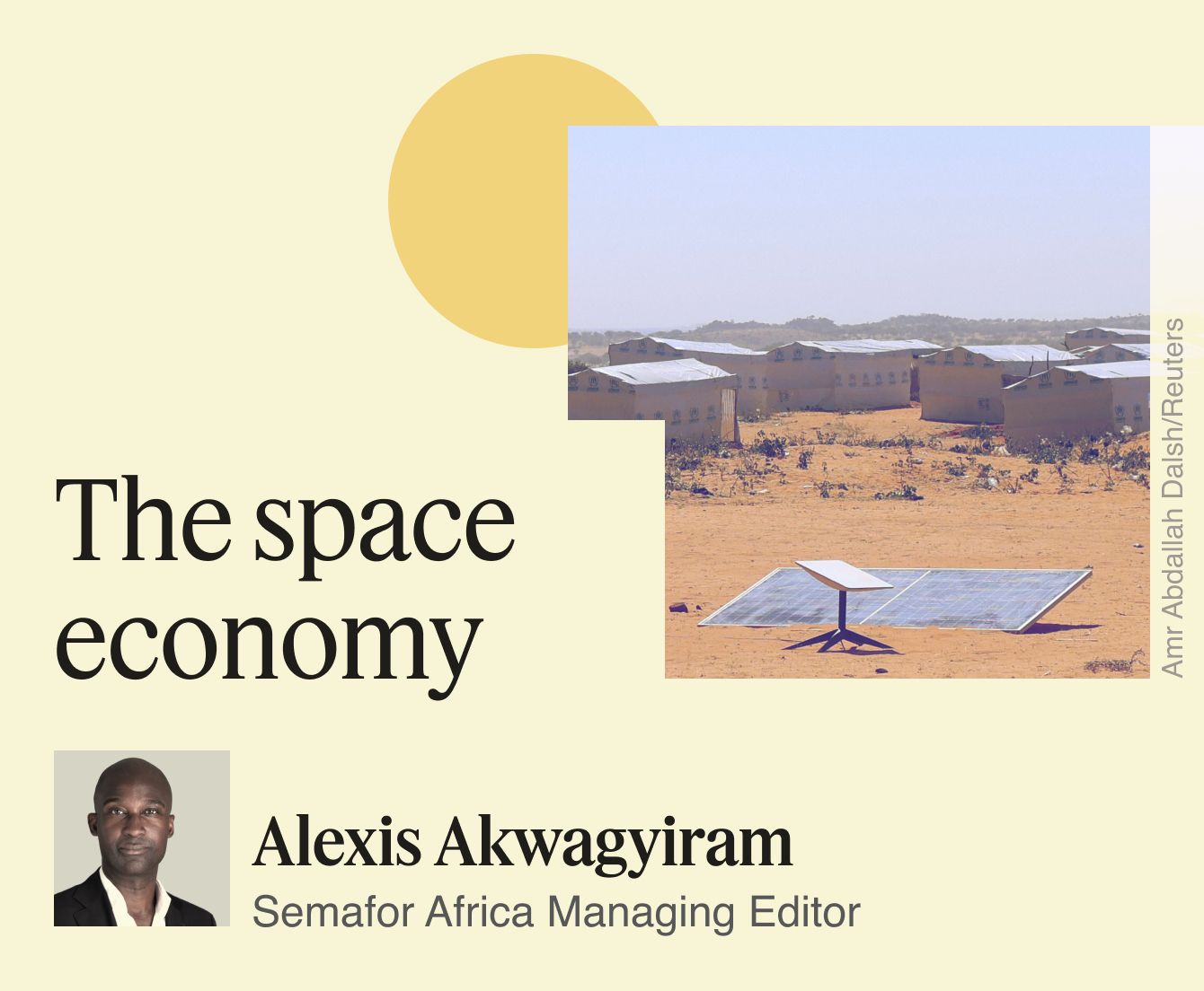 The space economy, Alexis Akwagyiram