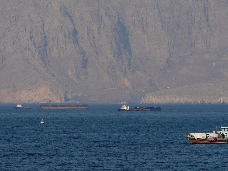 Ships in the Strait of Hormuz