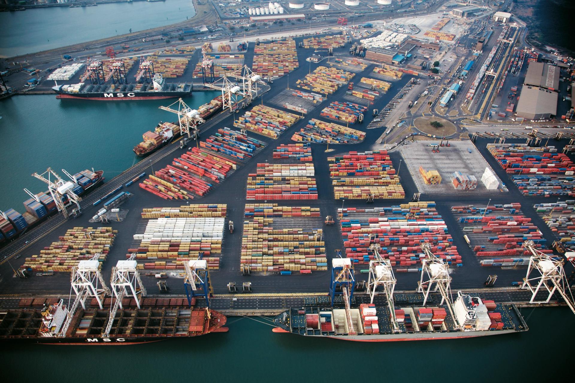 Durban port, South Africa.