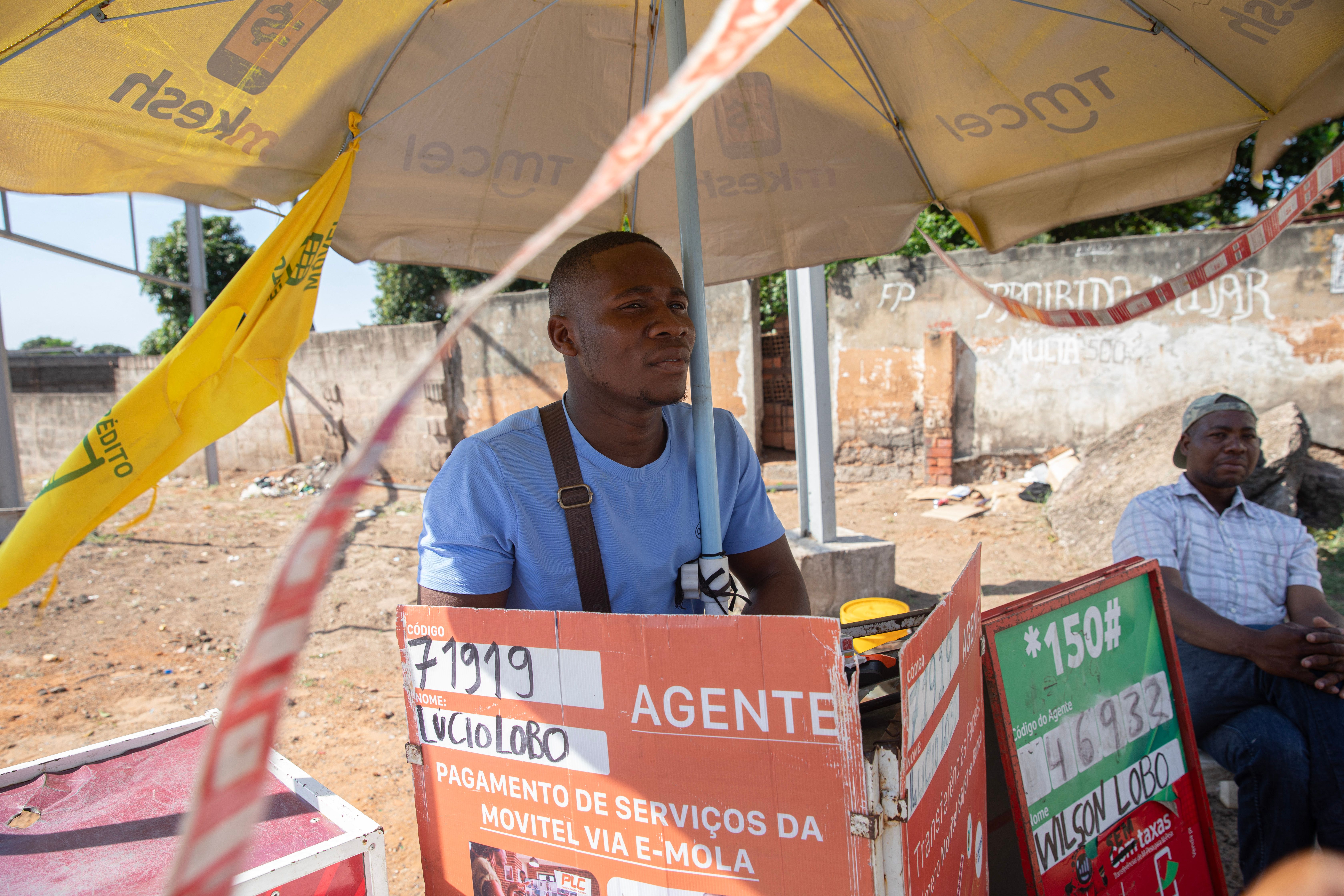 A mobile money kiosk in Maputo, December 2024.