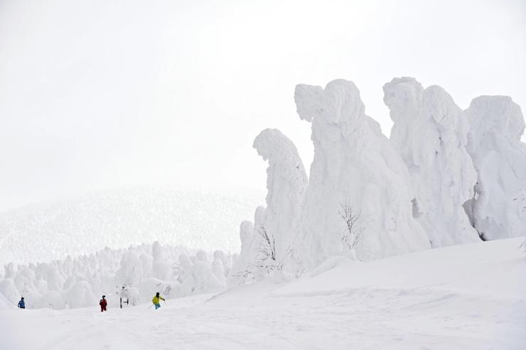 Snow monsters of Mont Zao in Japan