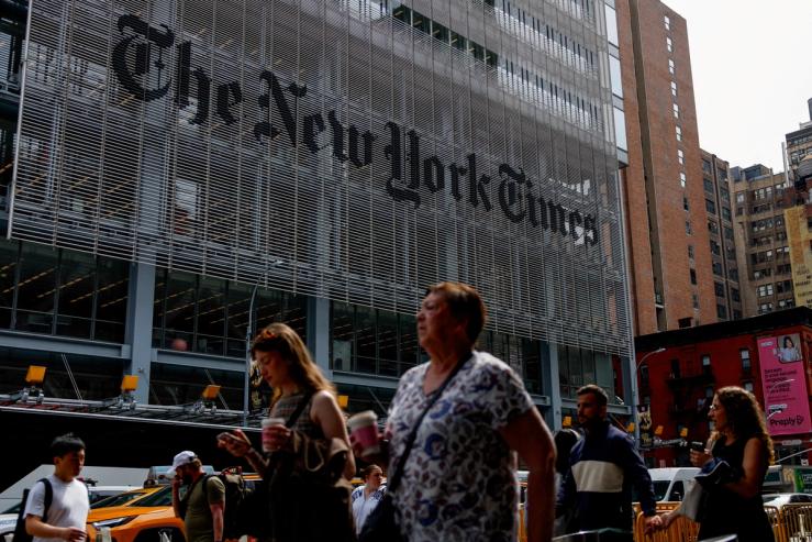 The New York Times building.