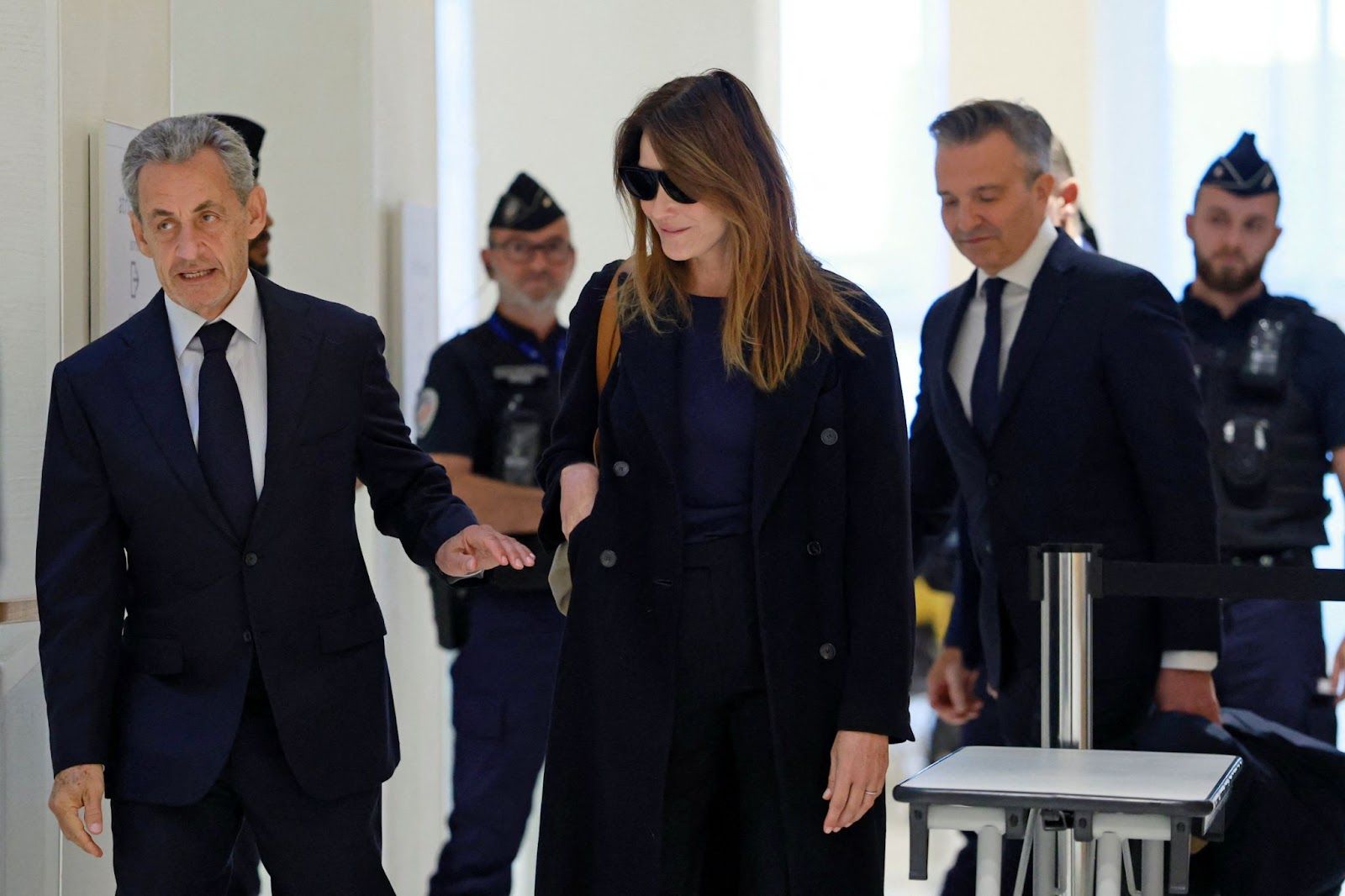 Sarkozy and his wife Carla Bruni. Stephanie Lecocq/Reuters
