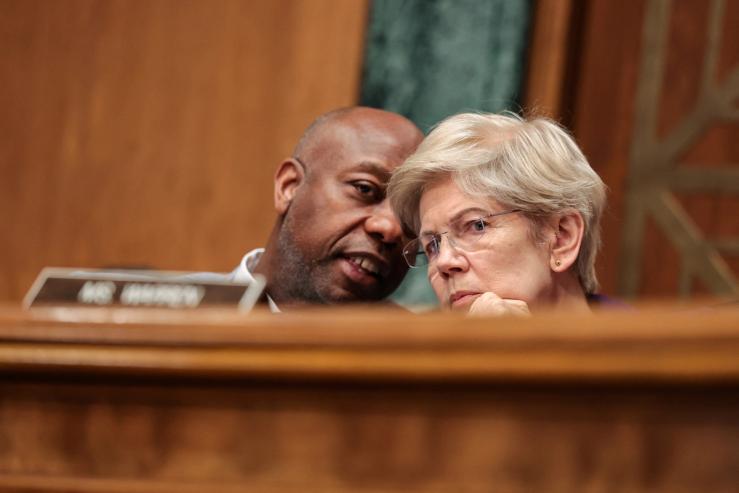 Tim Scott and Elizabeth Warren