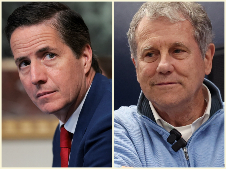 Bernie Moreno and Sherrod Brown