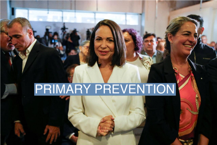 Venezuelan opposition leader Maria Corina Machado attends an event to receive the credential as winner of the October 22 opposition’s primary election, in Caracas, Venezuela October 26, 2023. REUTERS/Leonardo Fernandez Viloria