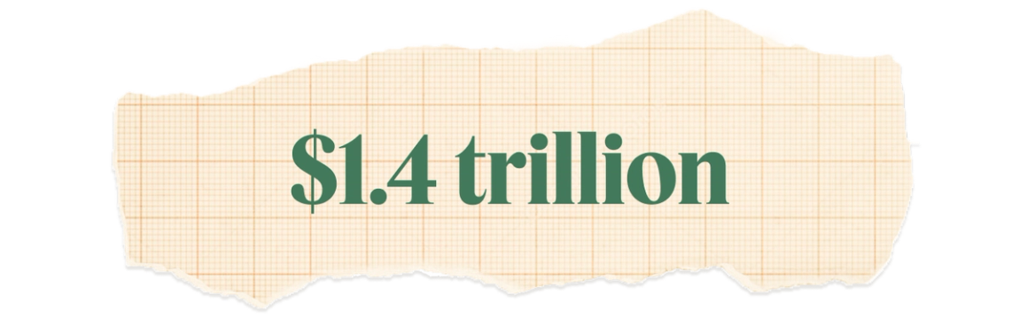 $1.4 trillion.