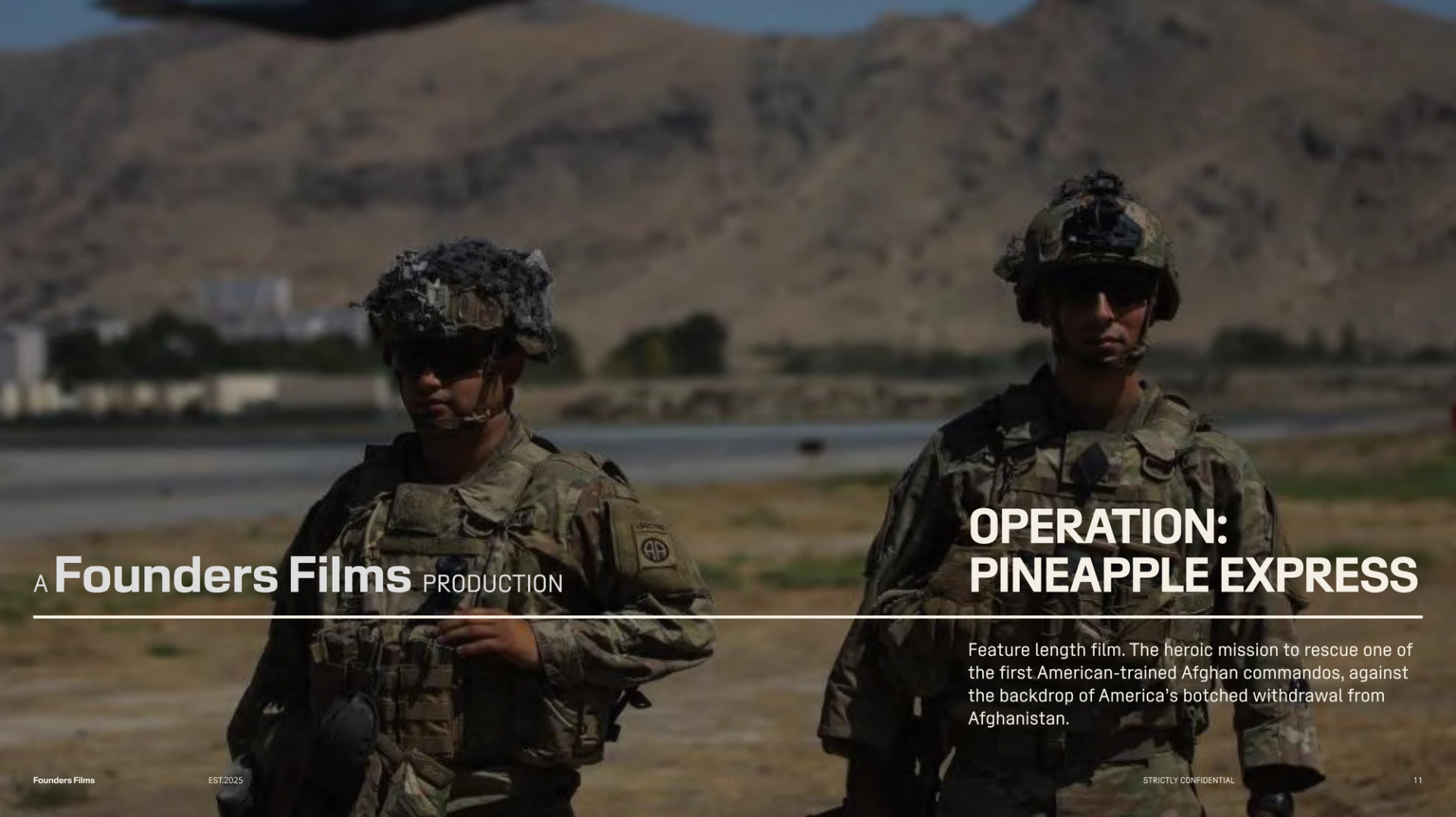 Screenshot from Founders Films deck 