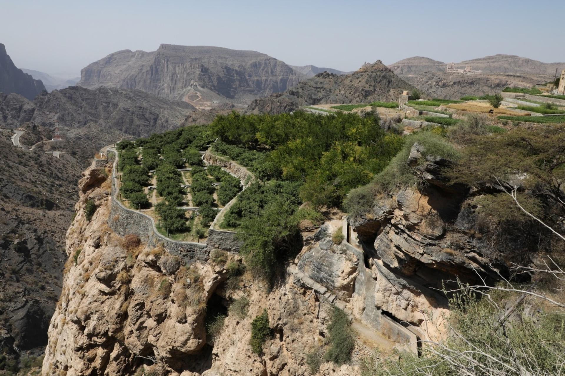 View of Al Jabal Al Akhdar Mountain.