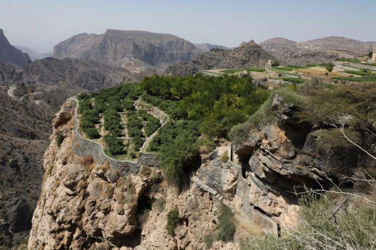 View of Al Jabal Al Akhdar Mountain.