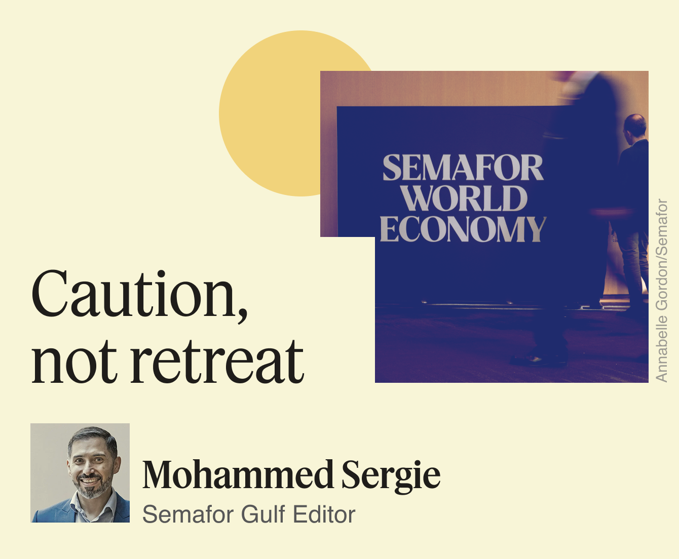 Caution, not retreat.