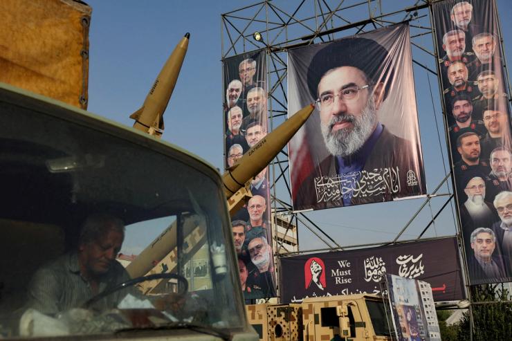 A poster of Iran’s Supreme Leader, Mojtaba Khamenei in Tehran, Iran.