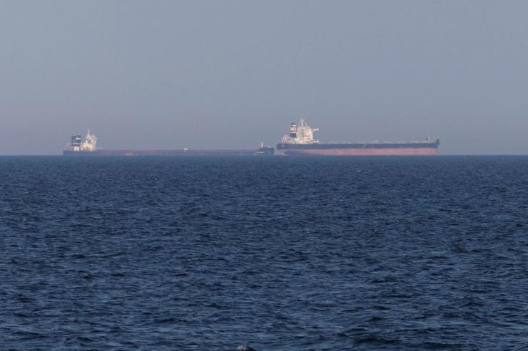 Cargo vessels in the Black Sea