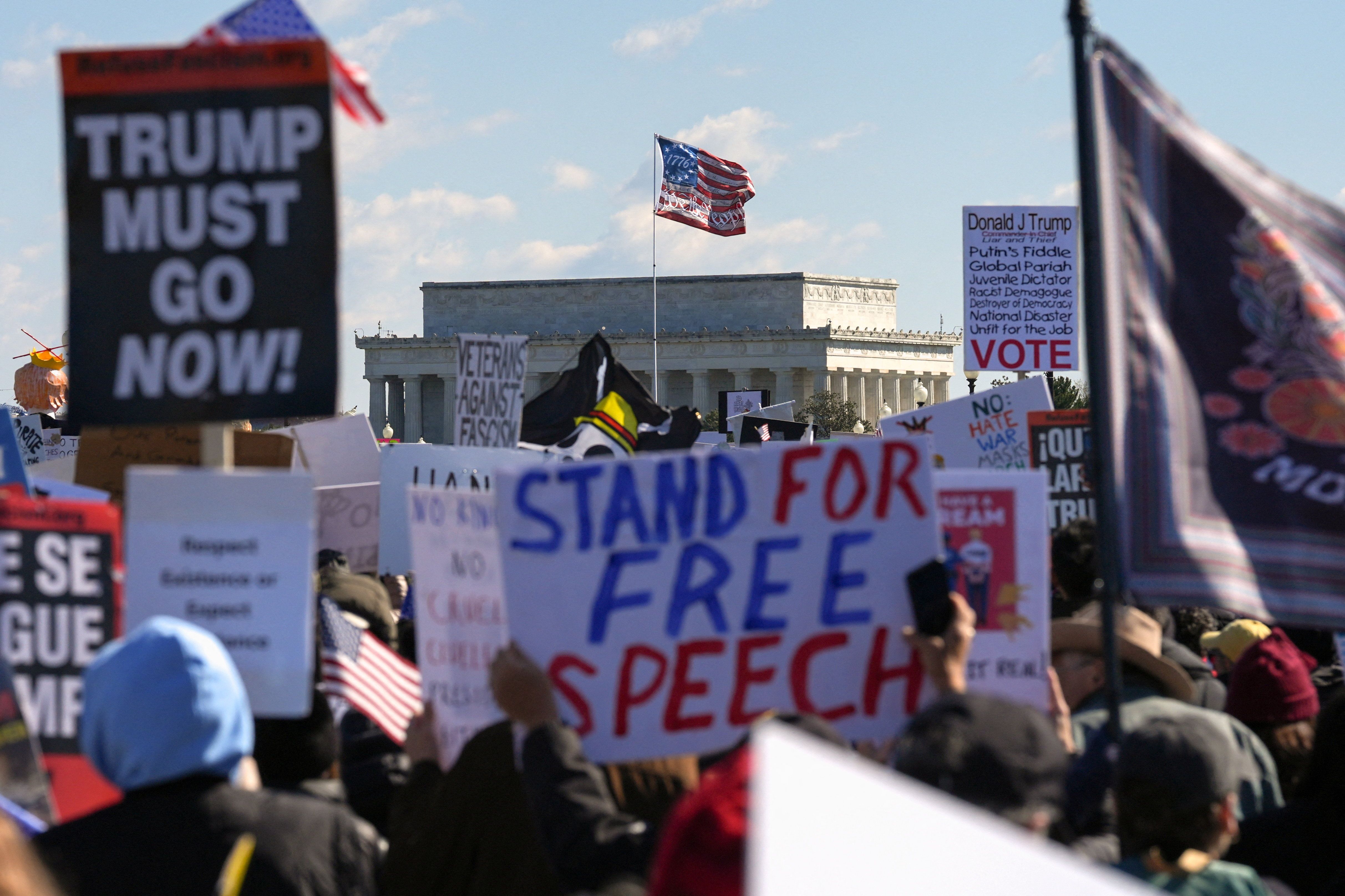 Anti-Trump protesters 