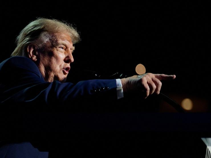 US President Trump speaks at the Republican National Midterm in Texas.