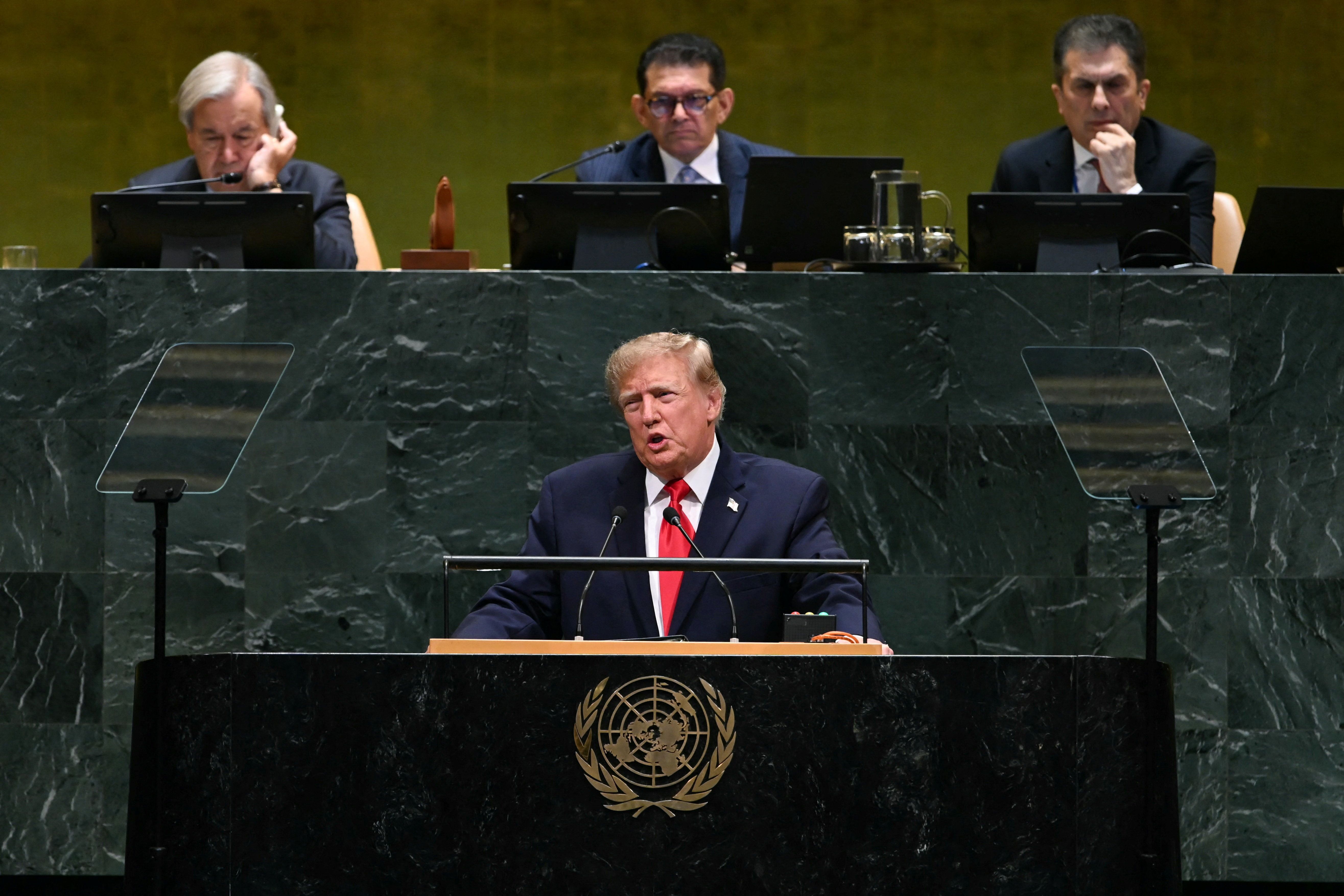 Defiant UNGA speech belies Trump’s woes - Semafor