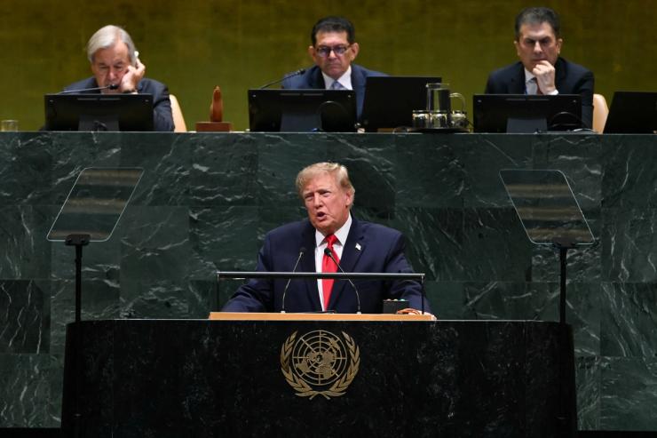US President Donald Trump at the UNGA