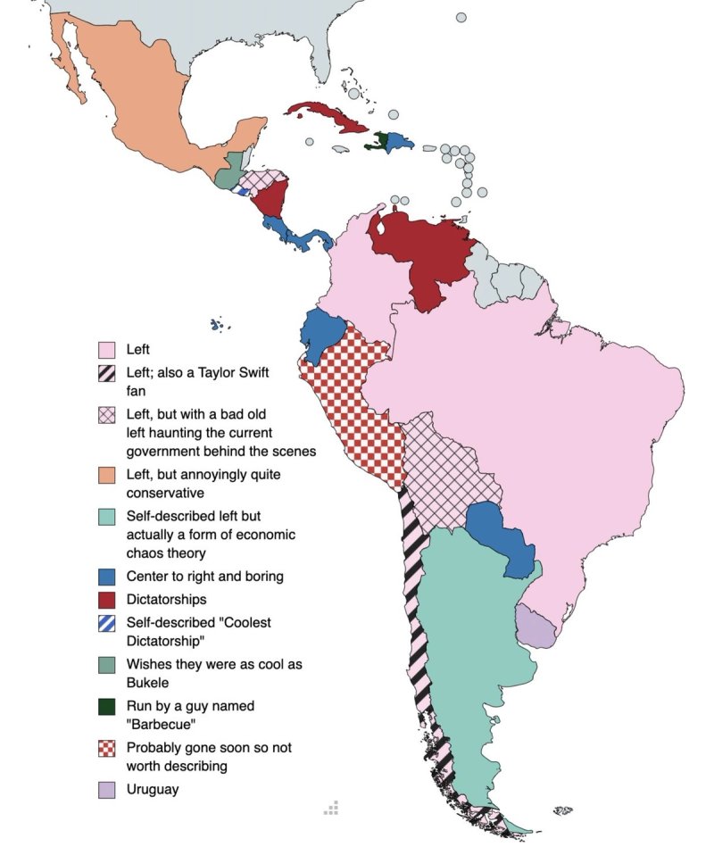 Boz's Latin American map