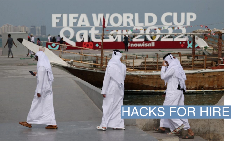 General view of fans ahead of the FIFA World Cup Qatar 2022