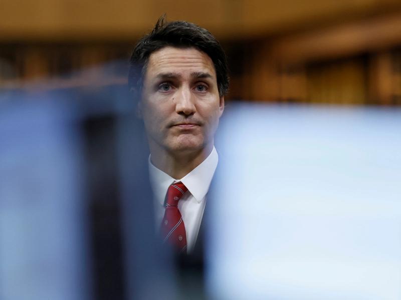 Canada's Prime Minister Justin Trudeau makes a statement in the House of Commons on Parliament Hill in Ottawa, Ontario.