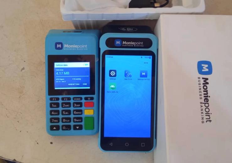 A Moniepoint payment device.