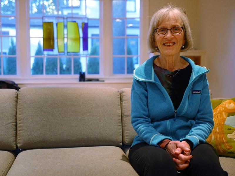 Harvard professor Claudia Goldin poses for a portrait after winning the Nobel Prize for Economics at her home in Cambridge, Massachusetts, U.S., October 9, 2023. REUTERS/Brian Snyder