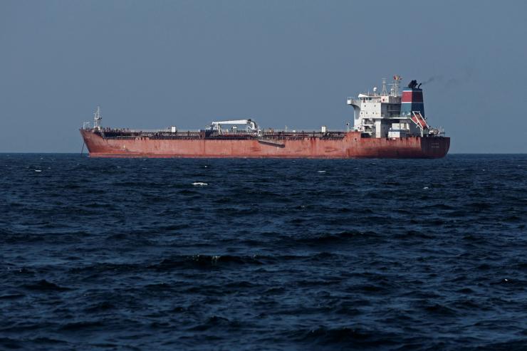 Tanker Callisto sits anchored in Muscat, amid the U.S.-Israeli conflict with Iran