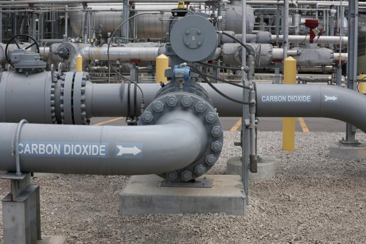 Petra Nova CCS Facility at NRG Power Plant in Richmond, Texas, U.S.