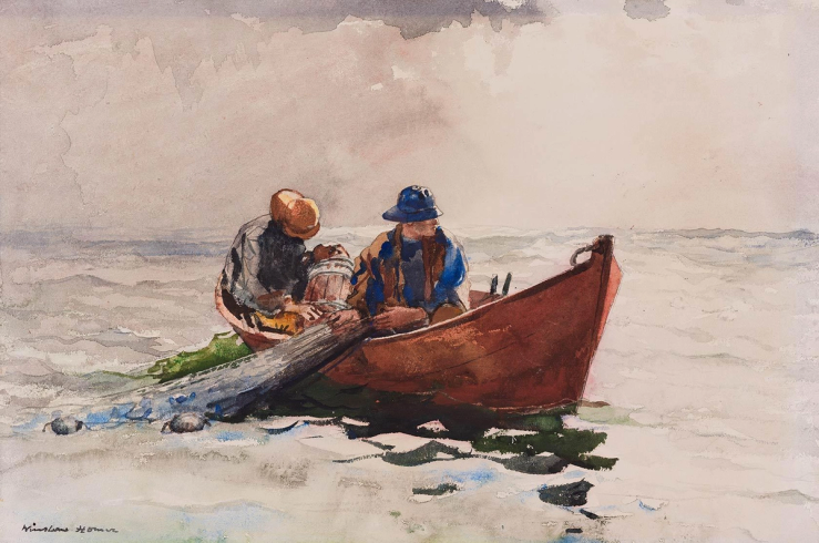 Winslow Homer, “The Dory,” (1887). Hayden Collection via MFA, Boston