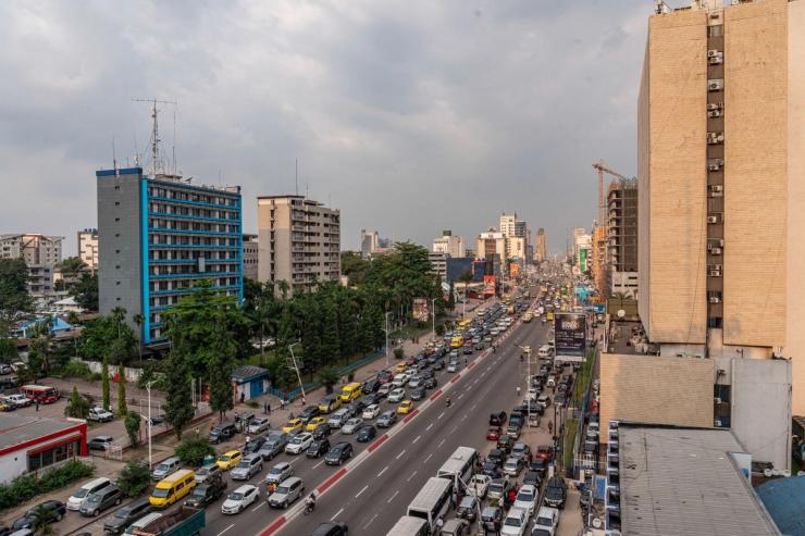 Kinshasa skyline.
