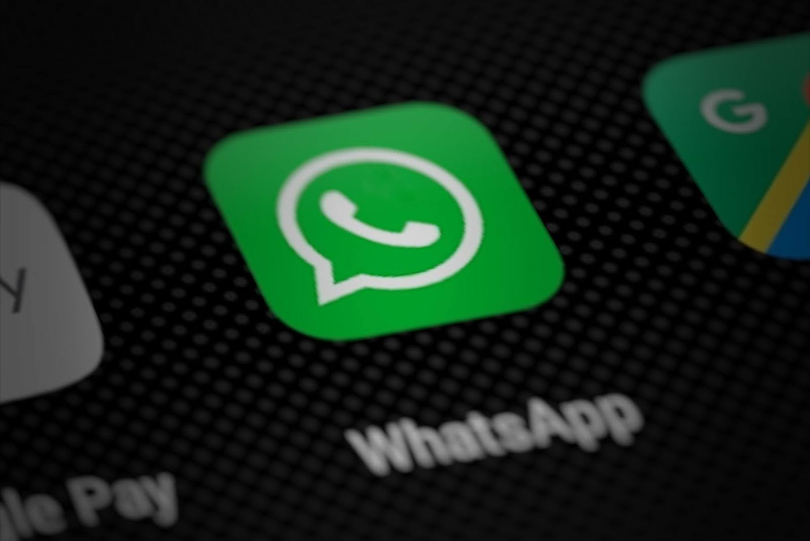 A WhatsApp logo. 