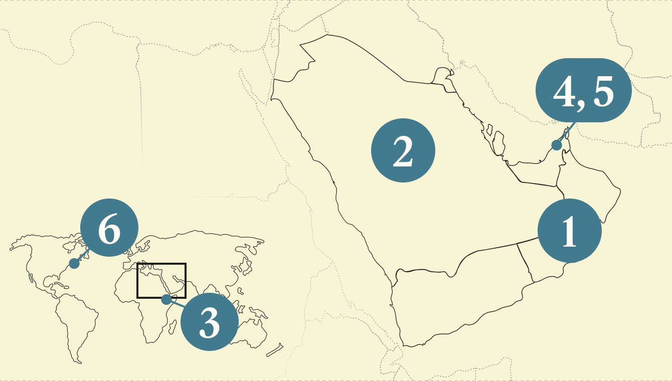 Map of Gulf.