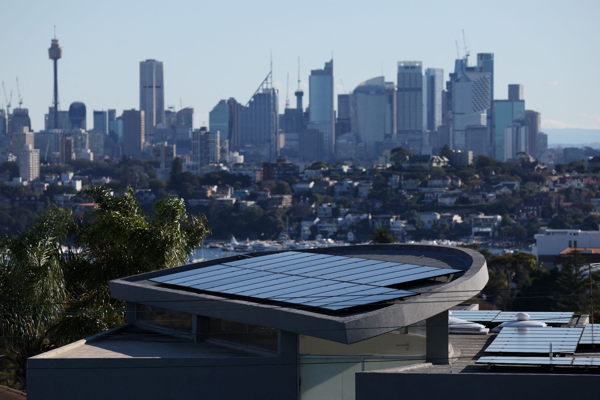 A solar panel in Sydney. ​​