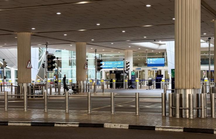 The arrivals area at the Dubai International Airport in March.