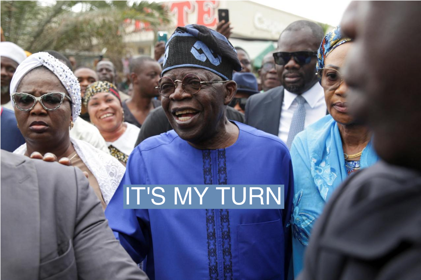 Presidential candidate Bola Ahmed Tinubu arrives at a polling station before casting his ballot in Ikeja, Lagos, Nigeria February 25, 2023 