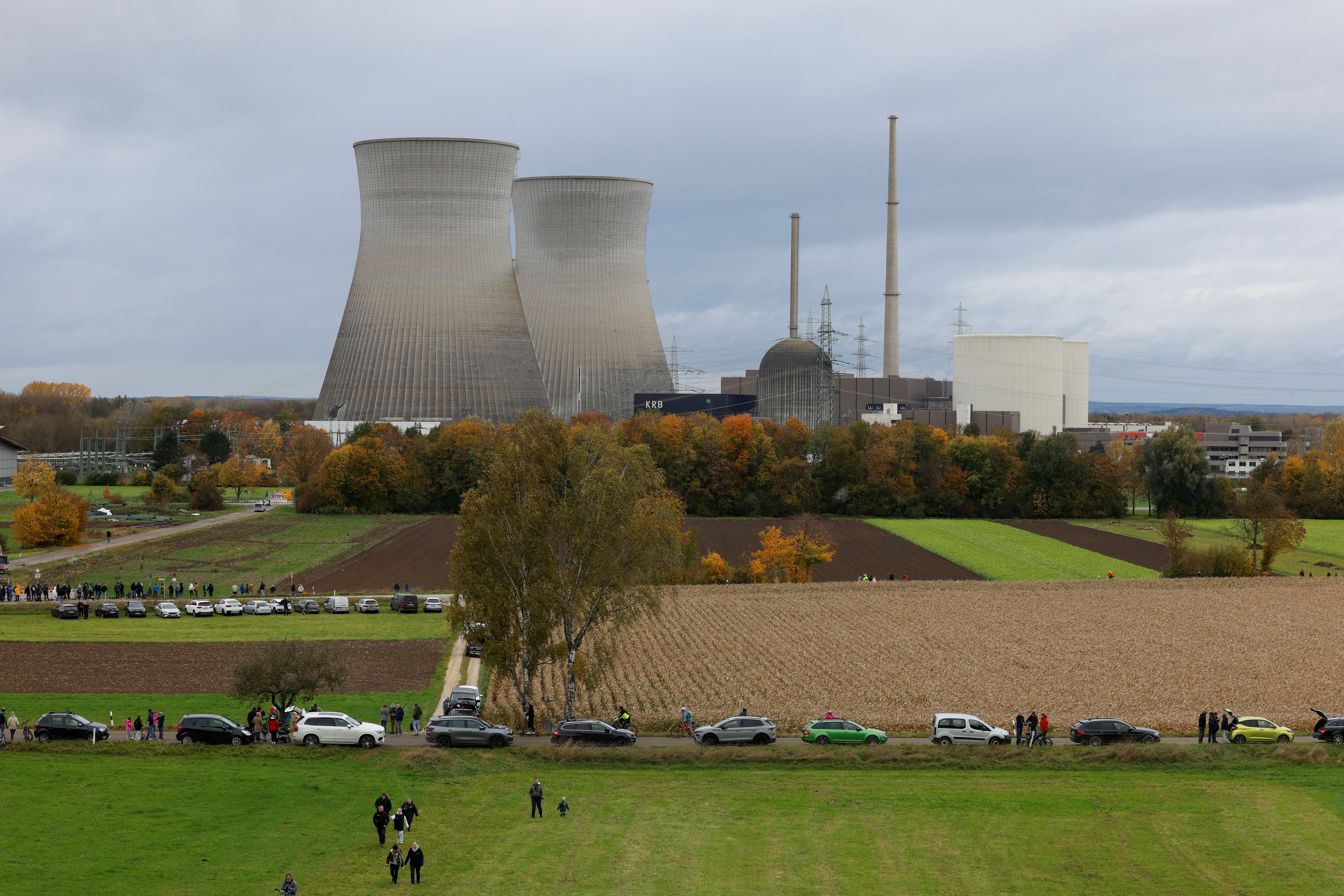 A disused nuclear plant about to be demolished in Gundremmingen, Germany