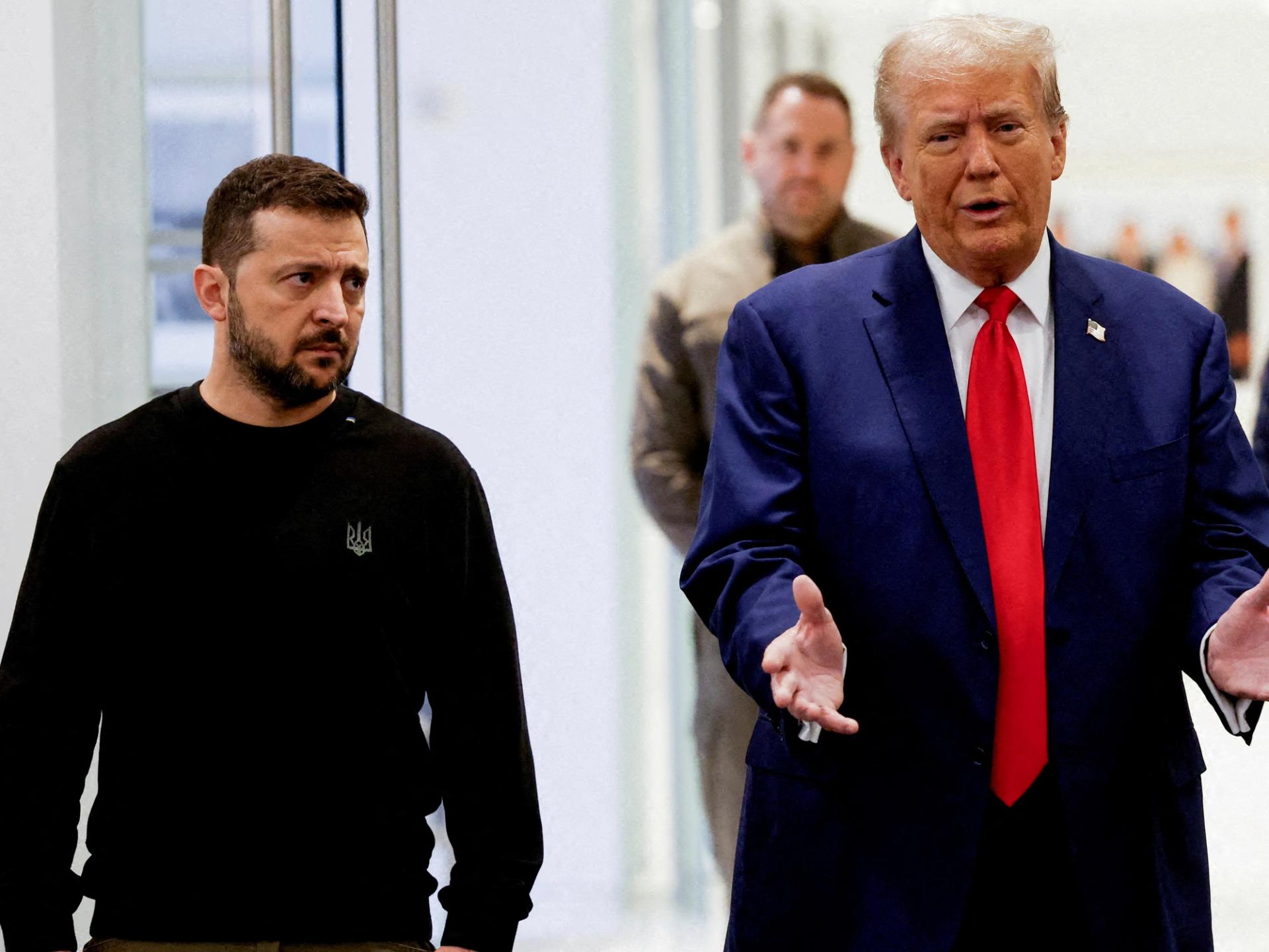 Volodymyr Zelenskyy and Donald Trump