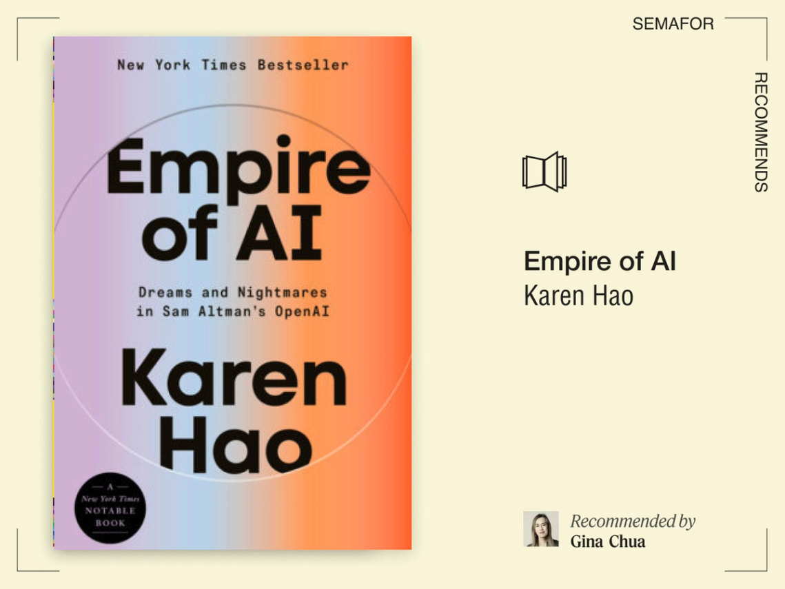 Empire of AI Karen Hao.