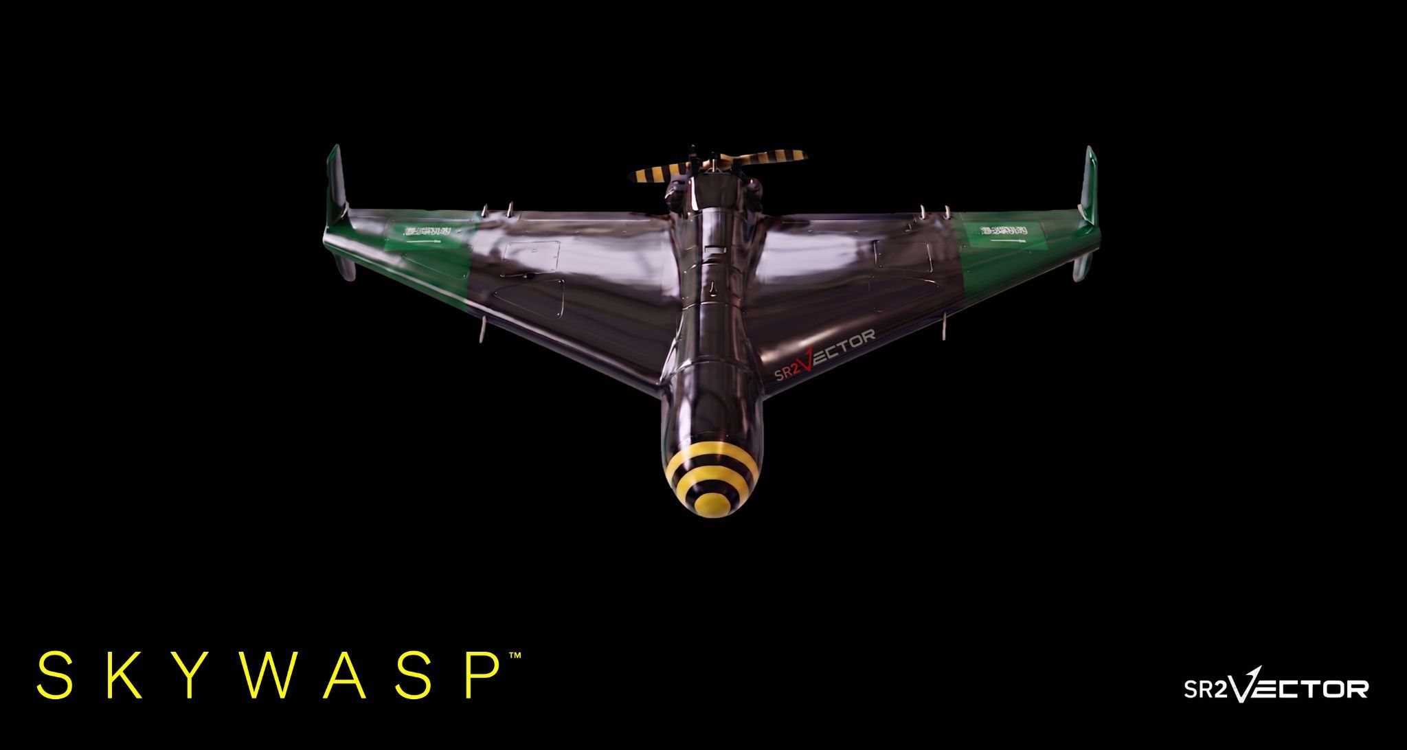 The SKYWASP one-way long range attack drone, which is capable of hitting targets up to 1,500 kilometers away. 