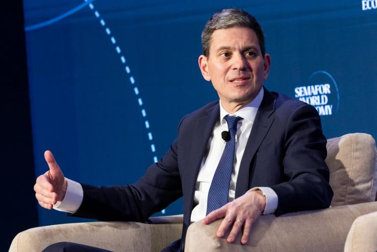 David Miliband, CEO of the International Rescue Committee, at Semafor World Economy 2026.