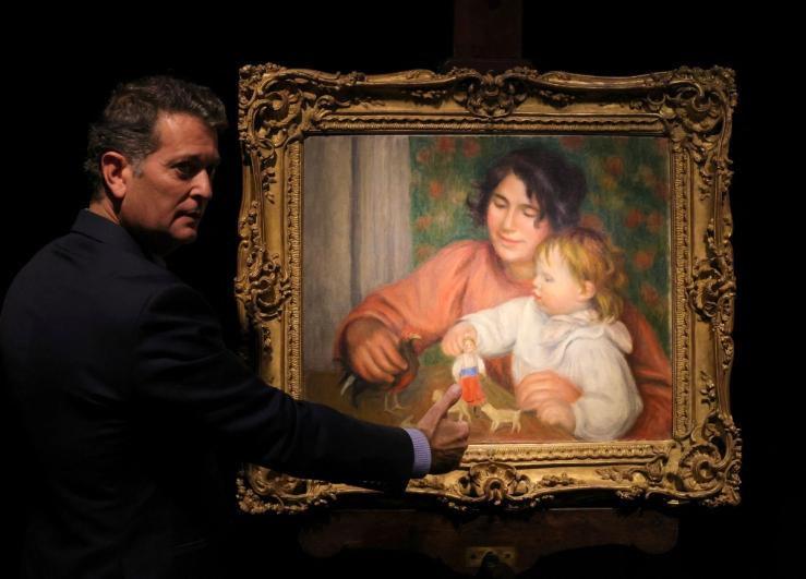 August Renoir, “Child with Toys – Gabrielle and the Artist’s Son, Jean.” Yves Herman/Reuters